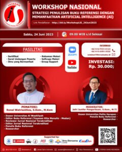 WORKSHOP NASIONAL STRATEGI PENULISAN BUKU REFERENSI DENGAN MEMANFAATKAN ARTIFICIAL INTELLIGENCE (AI)